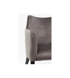 Krzesło BLACK MODE 87 cm welwet szary