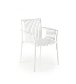 Krzesło ELIAN z podłokietnikami białe