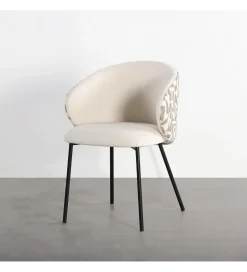 Krzesło ESTAMPADO 74 cm biało beżowe