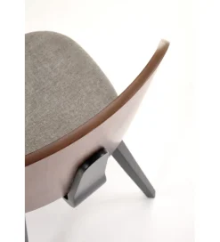 Krzesło K563 77 cm orzechowy popielaty czarny