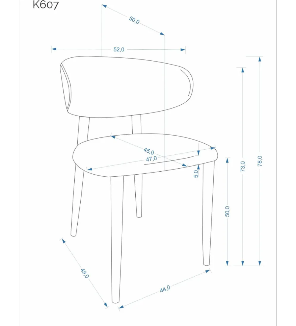 Krzesło K607CS 78 cm beżowe