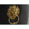 Krzesło MODERN BAROCK welwet czarny złote nogi