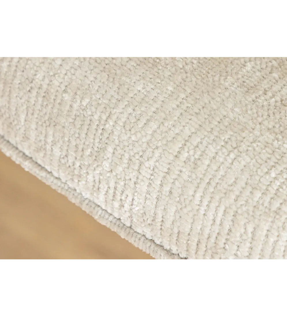 Krzesło obrotowe AVIGNON chenille beige czarne nogi