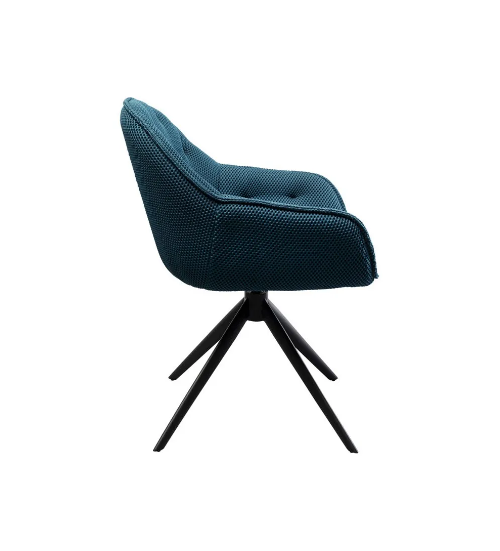 Krzesło obrotowe CARLITO MESH 82 cm niebieski