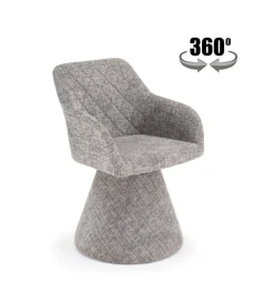 Krzesło obrotowe K603 85 cm popielate