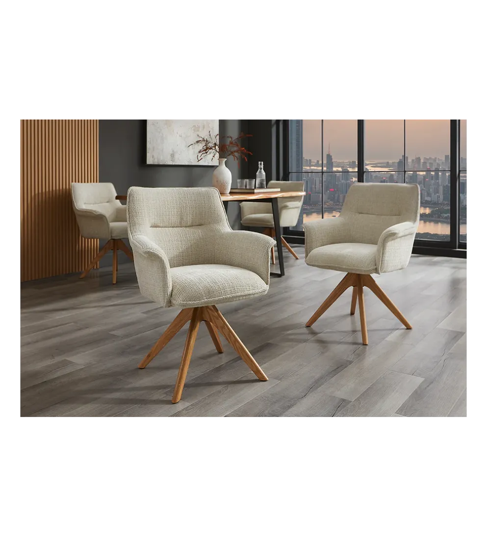 Krzesło obrotowe LE GRAND chenille beige