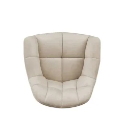 Krzesło obrotowe PAPILLON 83 cm 180 stopni beżowe