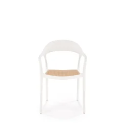 Krzesło ogrodowe K530 80 cm białe naturalne