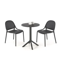 Krzesło ogrodowe K532 80 cm czarne