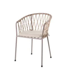 Krzesło ogrodowe MYRA 80 cm szare