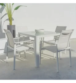 Krzesło ogrodowe STELLA 90 cm białe
