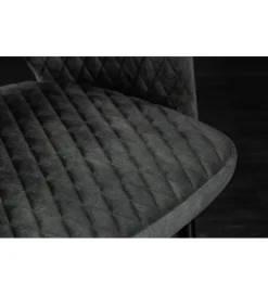 Krzesło Paris Velvet szaro zielone