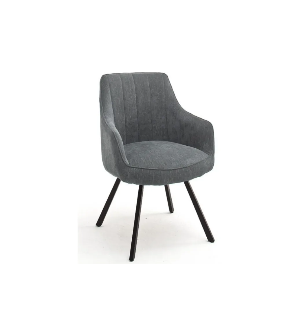 Krzesło SASSELLO z obrotowym siedziskiem szare