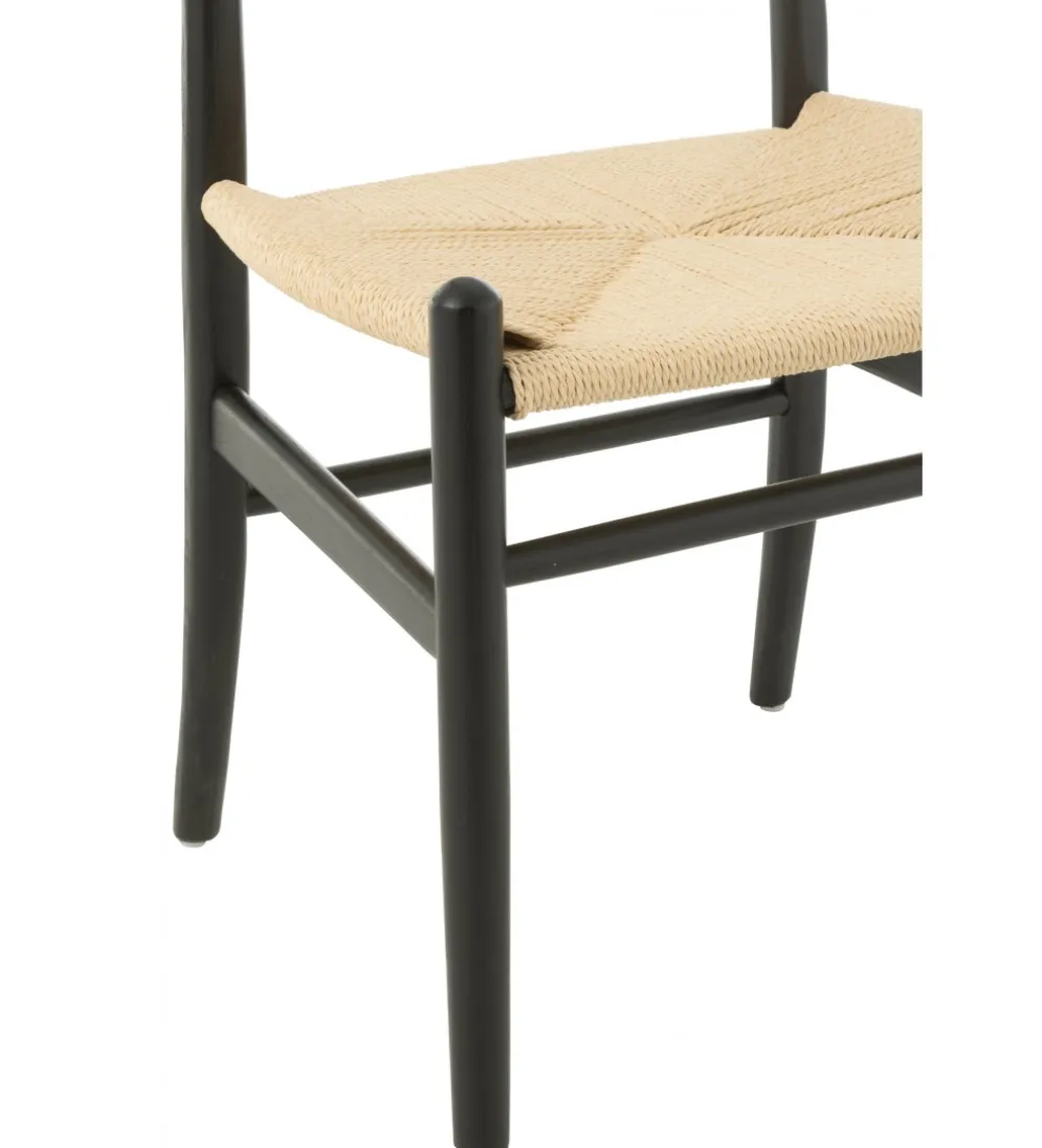 Krzesło TOON 76 cm drewno bukowe czarne
