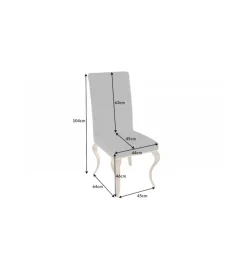 Krzesło TRENTINO Modern Barock czarne