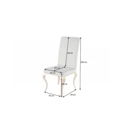 Krzesło TRENTINO Modern Barock szare