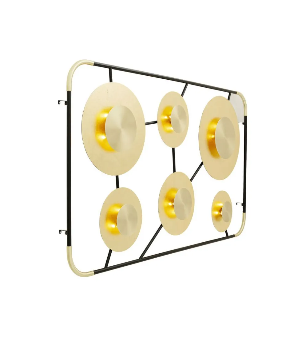 Lampa ścienna DISC 110 x 185 cm złota