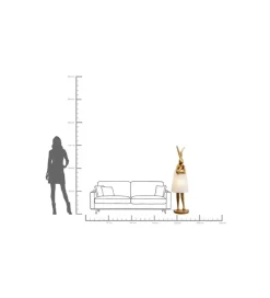 Lampa podłogowa ANIMAL RABBIT 150 cm złota