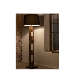 Lampa podłogowa BARRACUDA 177 cm czarna