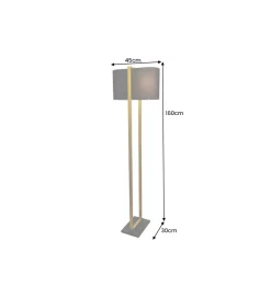 Lampa podłogowa COLLEEN 160 cm złota