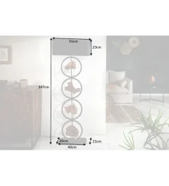 Lampa podłogowa Elit 147 cm czarna