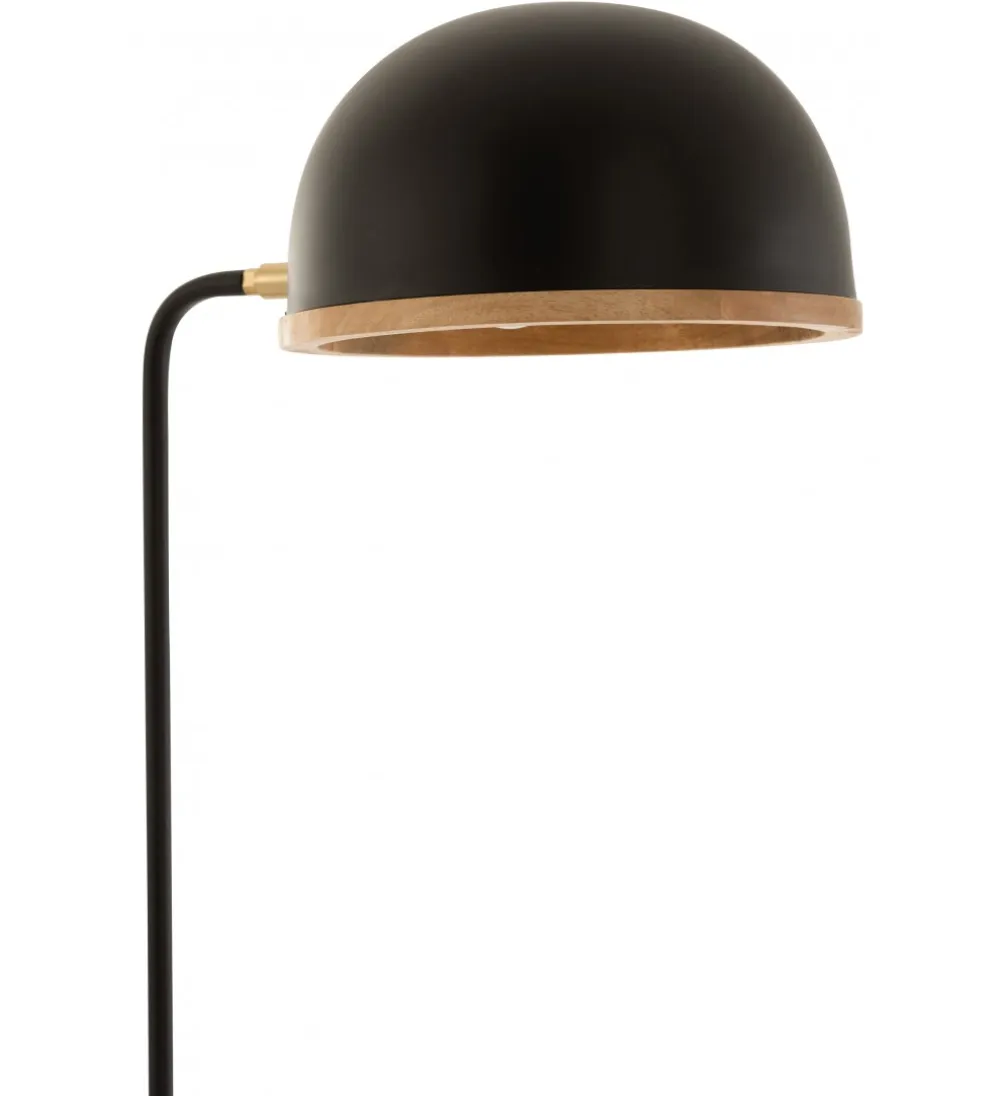 Lampa podłogowa EVY 130 cm czarna naturalna