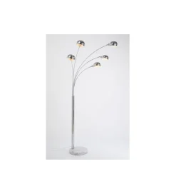 Lampa podłogowa FIVE FINGERS 201 cm srebrna
