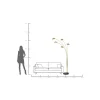 Lampa podłogowa FIVE FINGERS 215 cm złota