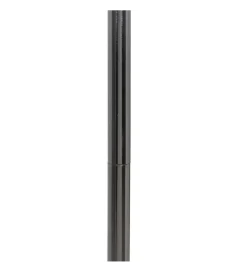 Lampa podłogowa HEMLA 156 cm szklana czarno szara