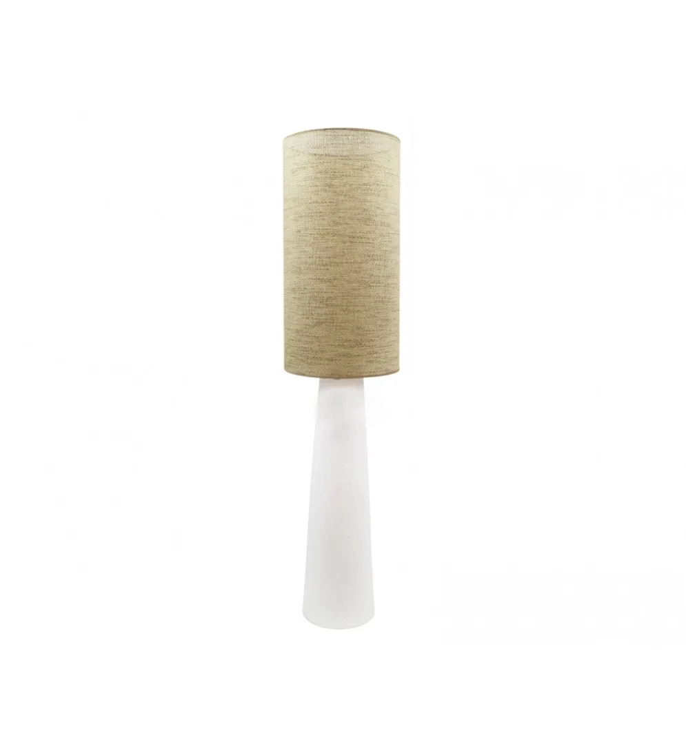 Lampa podłogowa HERACLES 143 cm ceramika ratan