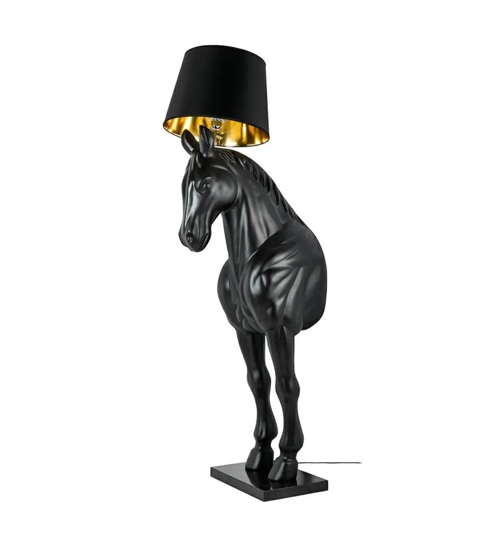 Lampa podłogowa Horse Stand M czarna