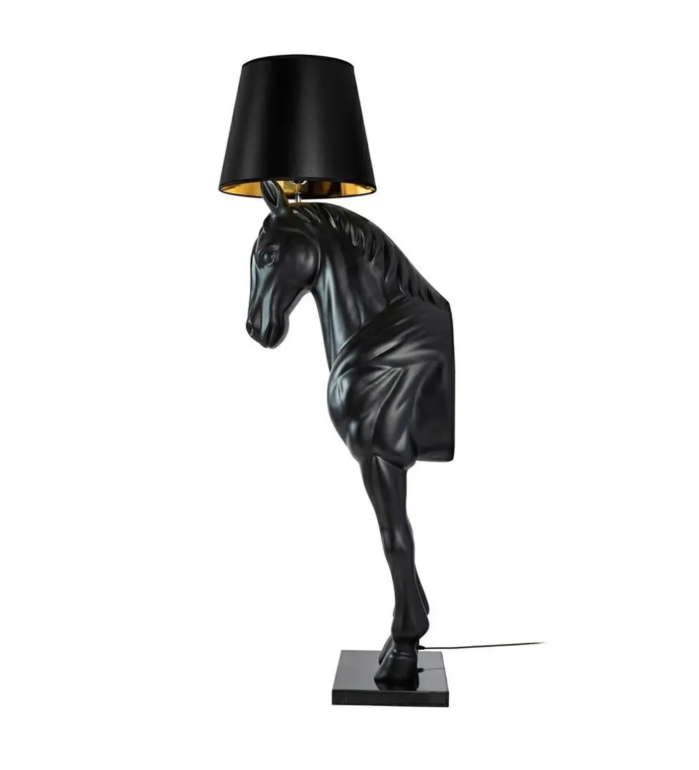 Lampa podłogowa Horse Stand M czarna
