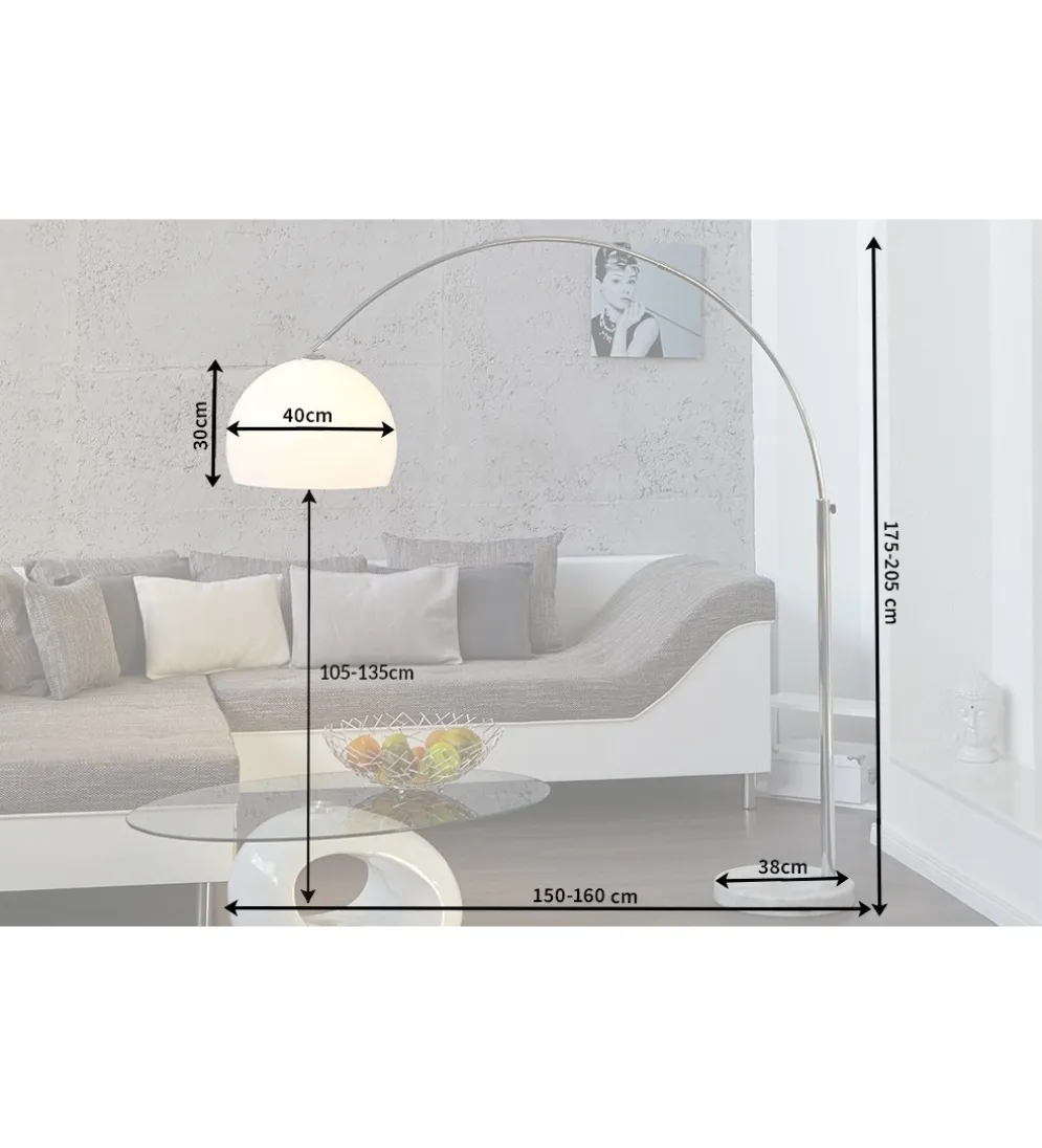 Lampa Podłogowa II Big Bow biała