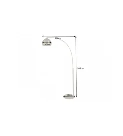 Lampa podłogowa JULIETTA 205 cm złota