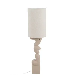 Lampa podłogowa LEKATU 128 cm kremowa