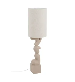 Lampa podłogowa LEKATU 128 cm kremowa