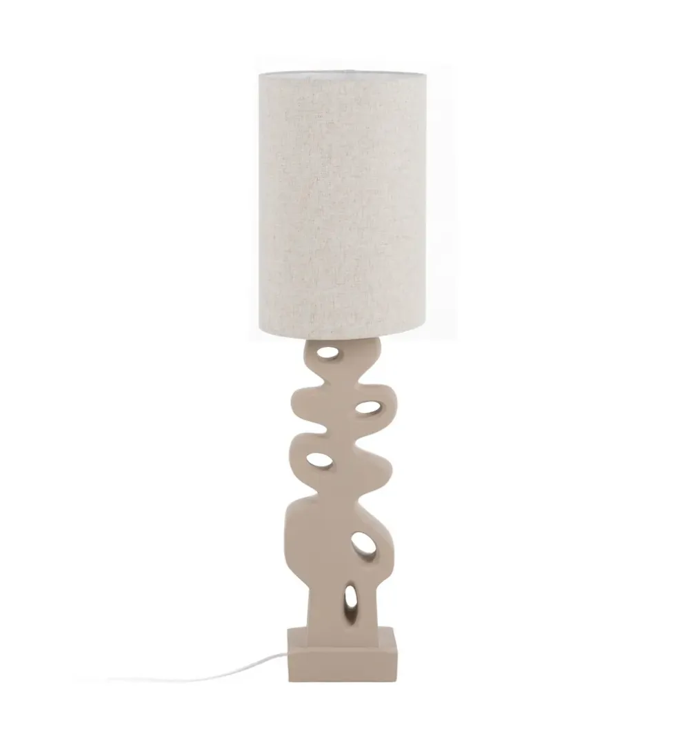 Lampa podłogowa LEKATU 127 cm kremowa