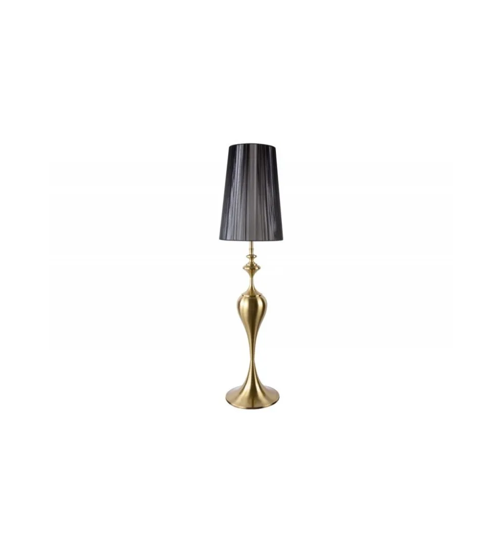 Lampa podłogowa Lucie 160 cm czarno złota