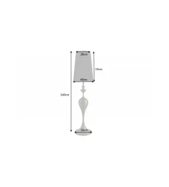 Lampa podłogowa Lucie 160 cm czarno złota