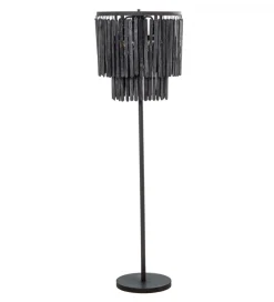 Lampa podłogowa LUTER 148 cm czarna