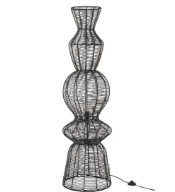 Lampa podłogowa ROPEAN 135 cm czarna