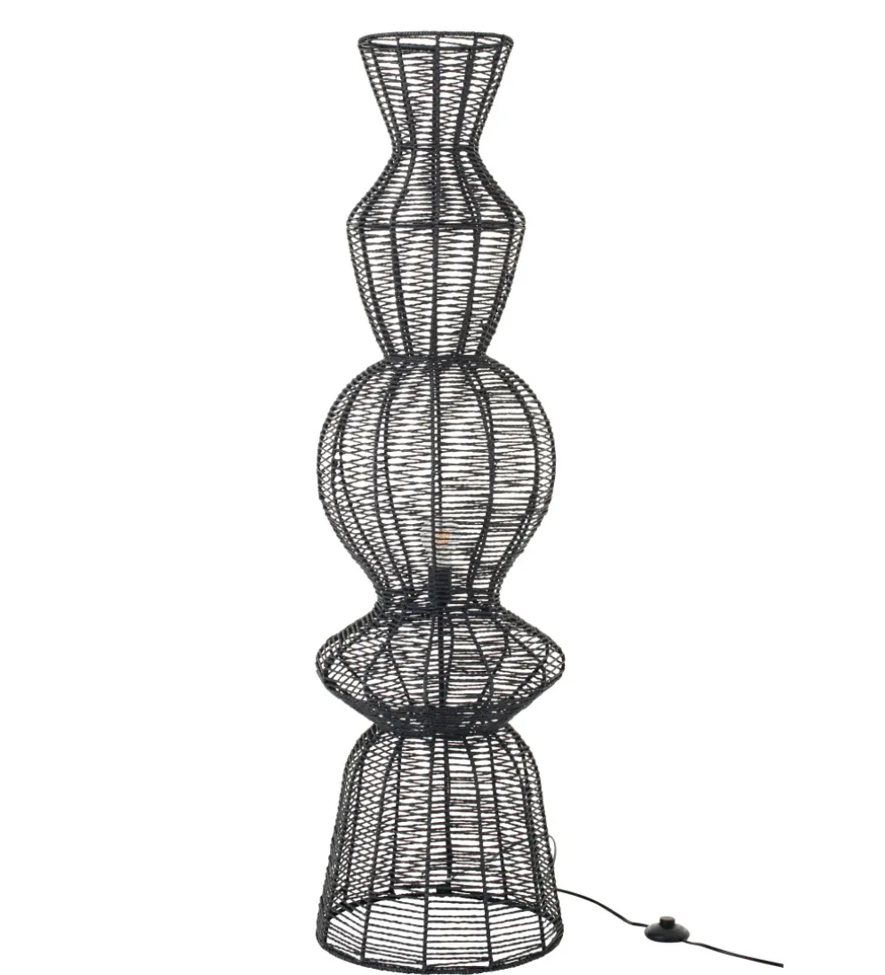 Lampa podłogowa ROPEAN 135 cm czarna