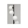Lampa podłogowa SCALA BALLS 160 cm czarna z mlecznymi kloszami