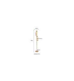 Lampa podłogowa SCALA BALLS 160 cm złota