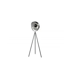 Lampa podłogowa Studio 146 cm czarno srebrna