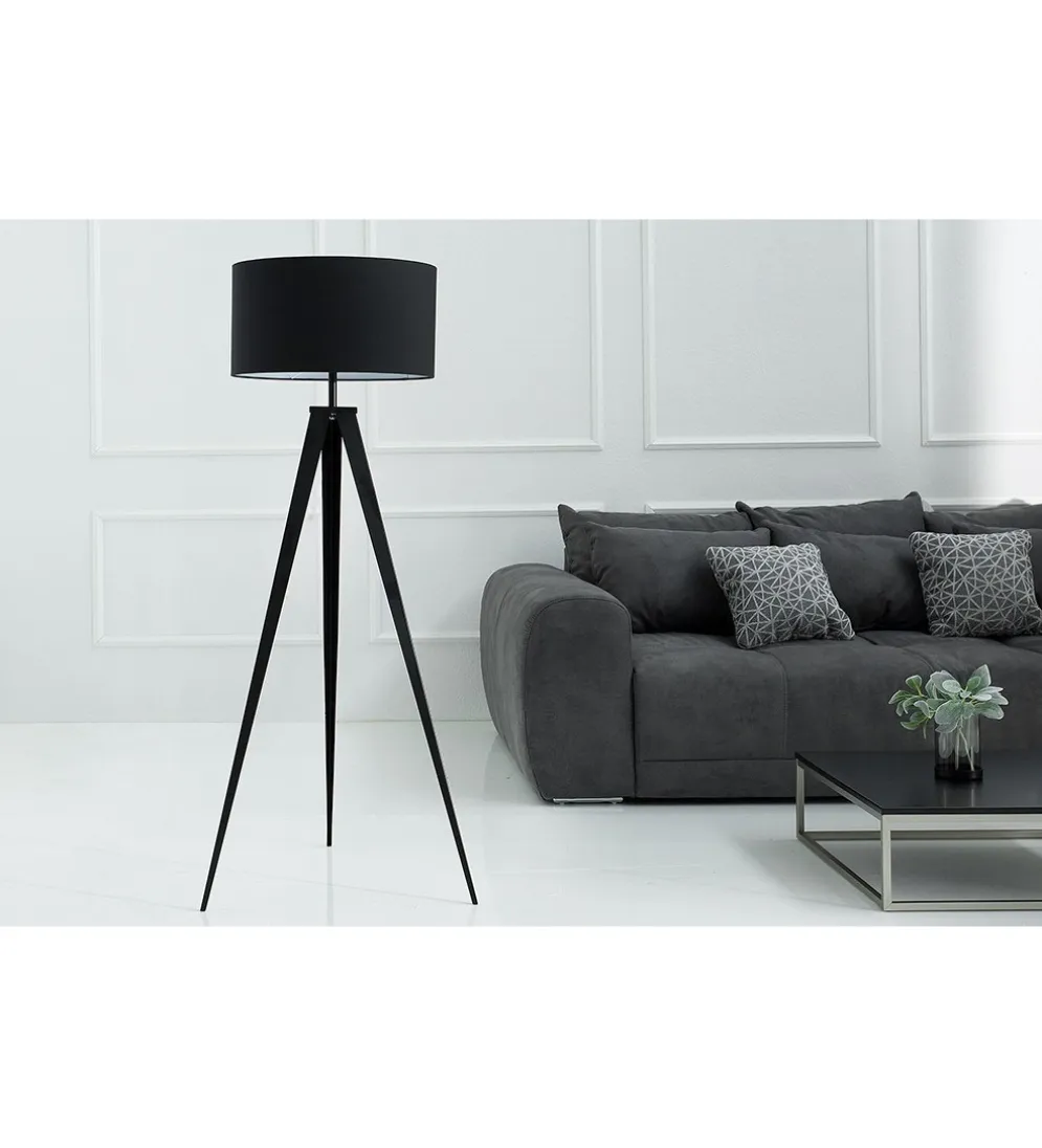 Lampa podłogowa Tripod czarna