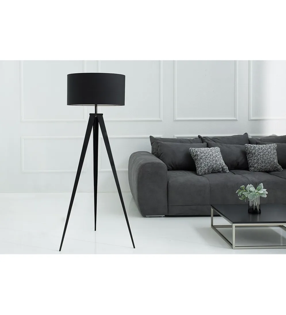 Lampa podłogowa Tripod czarna