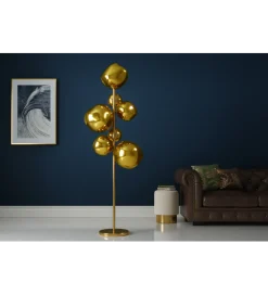 Lampa stojąca LIQUID DIAMOND 170 cm złota