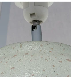Lampa stołowa ABARMAL 57 cm ceramika antyczna biel