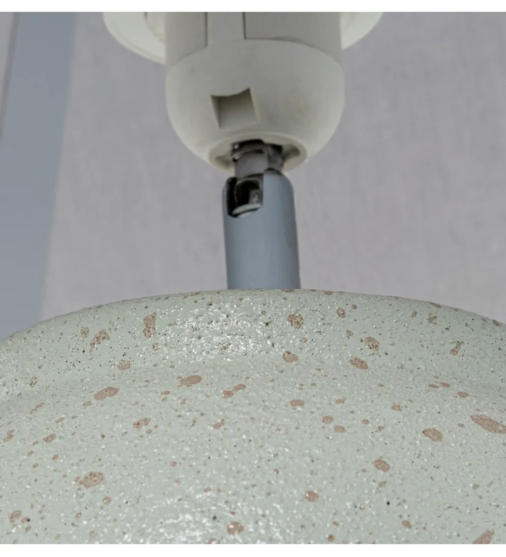 Lampa stołowa ABARMAL 57 cm ceramika antyczna biel